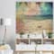 Designart - Colorful Serenity Tropical Beach - Seashore Print on Natural Pine Wood